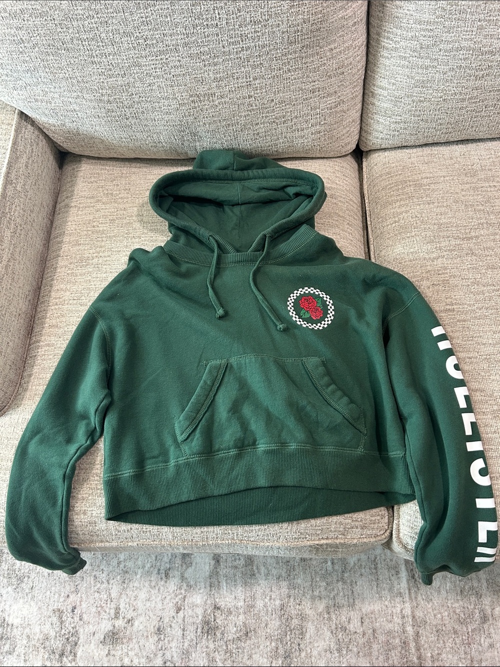 Hollister Green Hoodie Size Small
